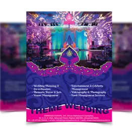 Espresso Wedding theme flyer