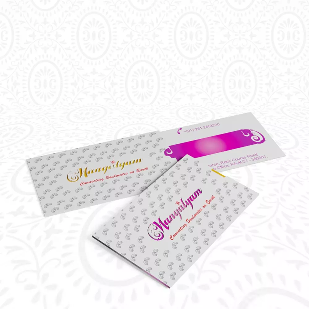 Mangalyam Visiting Card Design