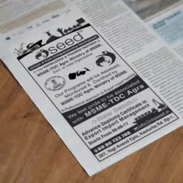 Newspaper Advertisement Design